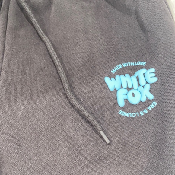 White Fox Boutique Charcoal Wide Leg Pants - Picture 2 of 3